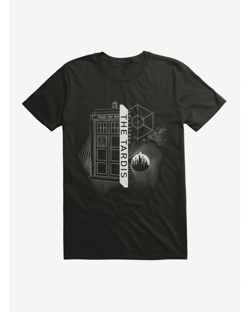 Doctor Who TARDIS Outline Specs T-Shirt $10.52 T-Shirts