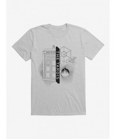 Doctor Who TARDIS Outline Specs T-Shirt $10.52 T-Shirts