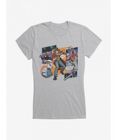 Doctor Who The Fourth Doctor, Leela, And K9 Comic Girls T-Shirt $7.97 T-Shirts