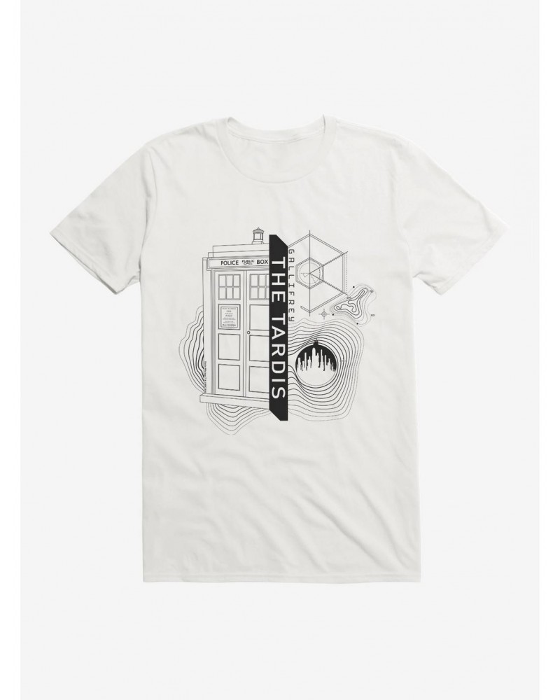 Doctor Who TARDIS Outline Specs T-Shirt $10.52 T-Shirts