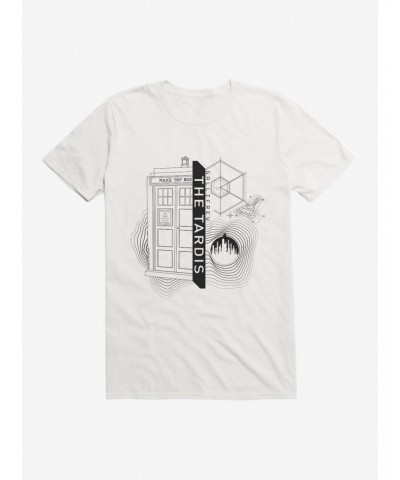 Doctor Who TARDIS Outline Specs T-Shirt $10.52 T-Shirts