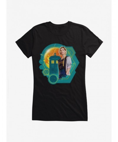 Doctor Who The Thirteenth Doctor Girls Black T-Shirt $11.21 T-Shirts