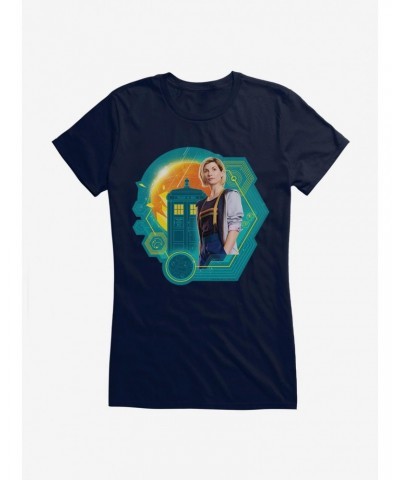 Doctor Who The Thirteenth Doctor Girls Black T-Shirt $11.21 T-Shirts