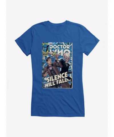 Doctor Who Tenth Doctor Silence Comic Girls T-Shirt $11.70 T-Shirts