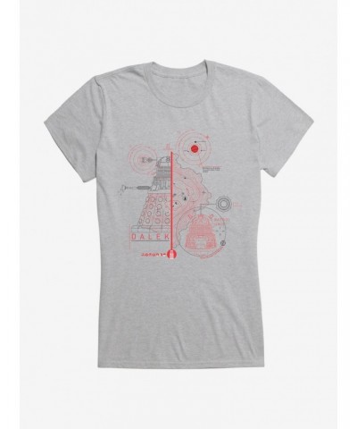 Doctor Who Dalek Plans Girls T-Shirt $11.95 T-Shirts