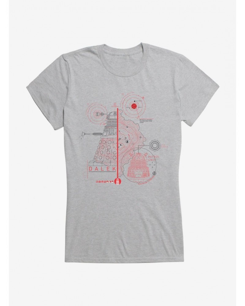 Doctor Who Dalek Plans Girls T-Shirt $11.95 T-Shirts