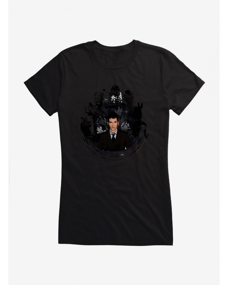 Doctor Who Villains After Doctor Girls T-Shirt $8.96 T-Shirts