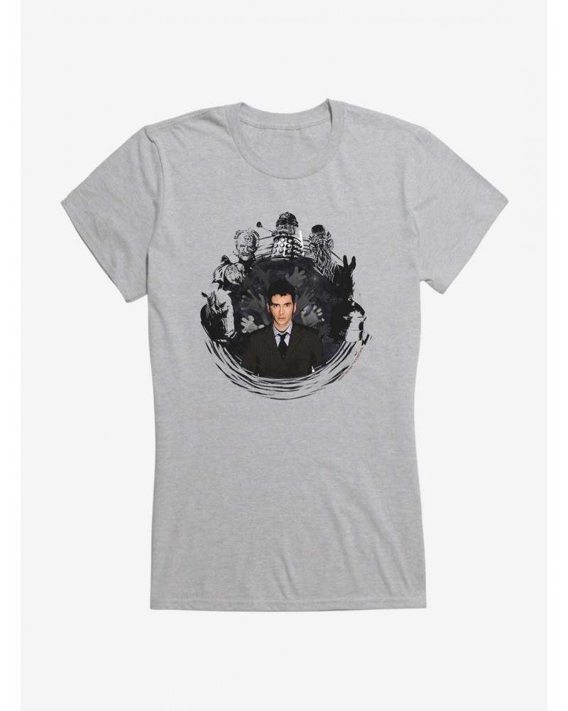 Doctor Who Villains After Doctor Girls T-Shirt $8.96 T-Shirts