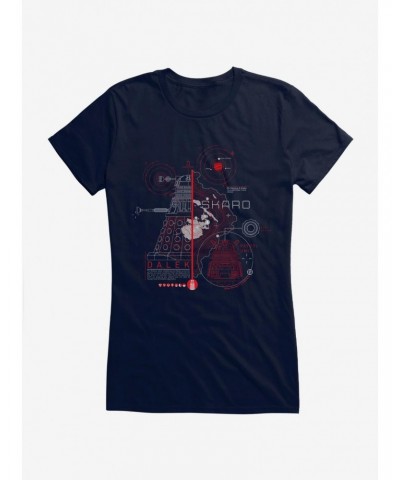 Doctor Who Dalek Plans Girls T-Shirt $11.95 T-Shirts