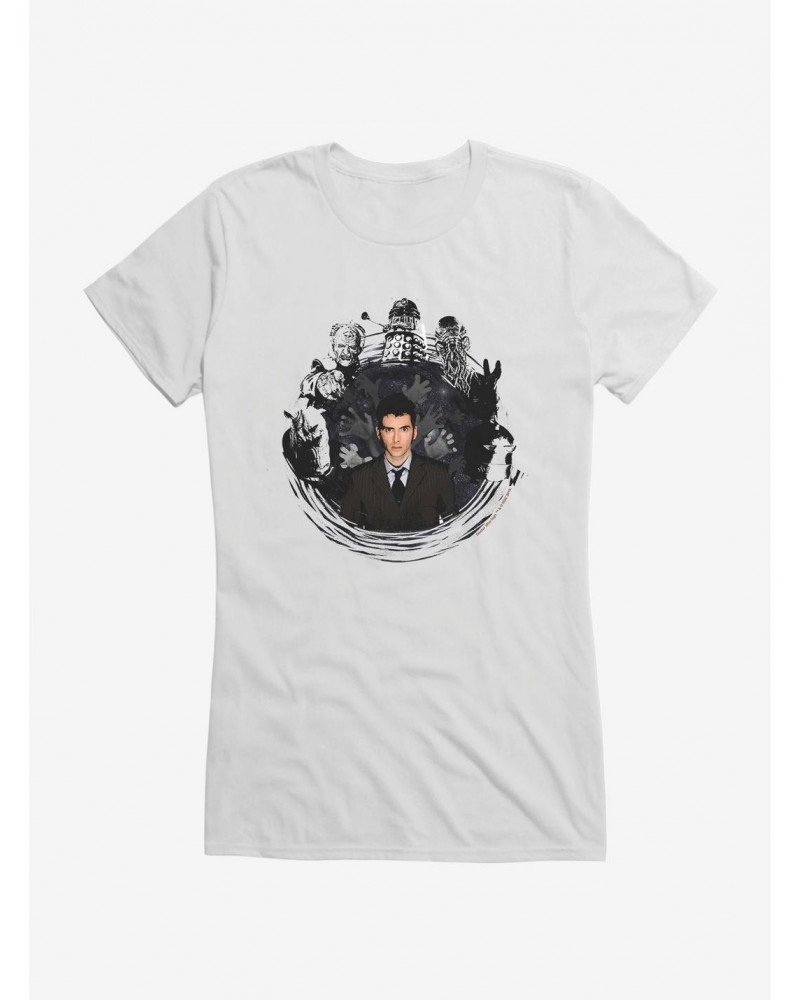 Doctor Who Villains After Doctor Girls T-Shirt $8.96 T-Shirts