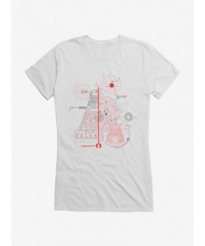 Doctor Who Dalek Plans Girls T-Shirt $11.95 T-Shirts