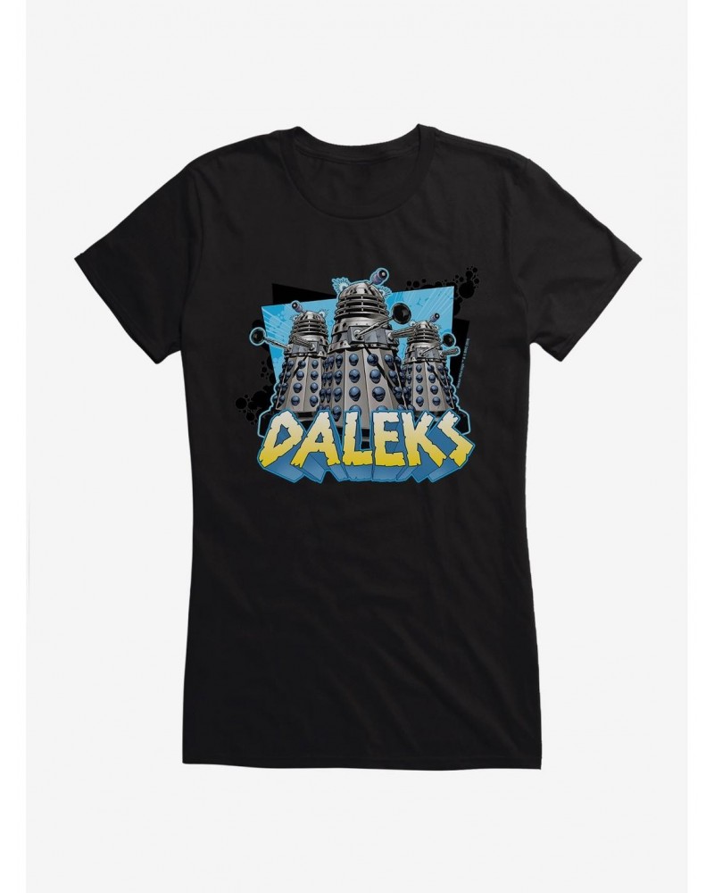 Doctor Who Daleks Trio Girls T-Shirt $9.21 T-Shirts