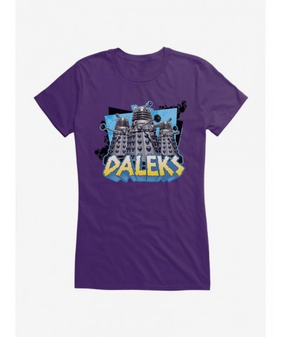 Doctor Who Daleks Trio Girls T-Shirt $9.21 T-Shirts