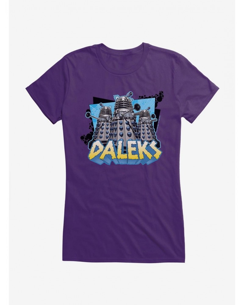 Doctor Who Daleks Trio Girls T-Shirt $9.21 T-Shirts