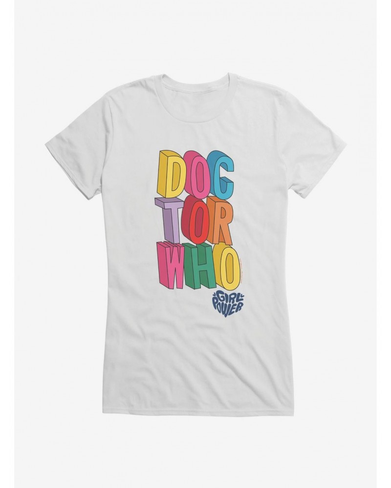 Doctor Who Thirteenth Doctor Girl Power Girls T-Shirt $12.45 T-Shirts