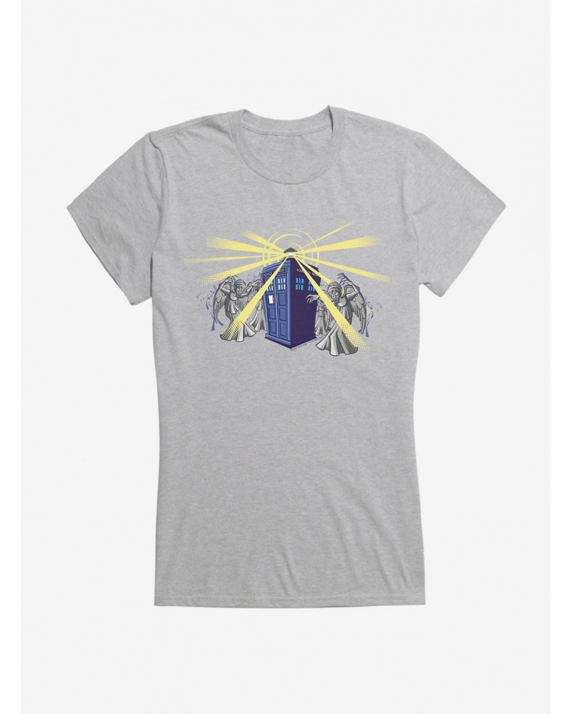 Doctor Who TARDIS Weeping Angel Attack Girls T-Shirt $12.20 T-Shirts