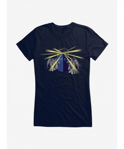 Doctor Who TARDIS Weeping Angel Attack Girls T-Shirt $12.20 T-Shirts