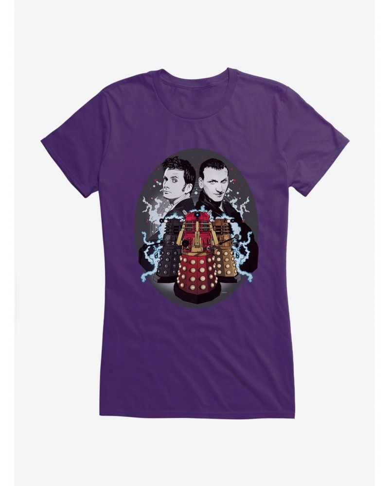 Doctor Who Dalek Electricity Girls T-Shirt $8.22 T-Shirts