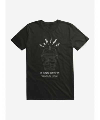 Doctor Who Series 12 Episode 4 The Internal Dimensions Transcend The External Black T-Shirt $10.99 T-Shirts