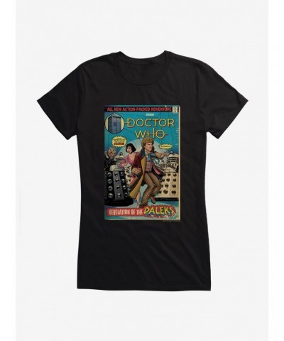 Doctor Who Revelation Of Daleks Comic Girls T-Shirt $9.46 T-Shirts