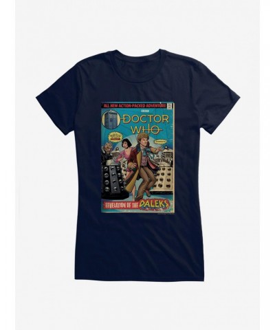 Doctor Who Revelation Of Daleks Comic Girls T-Shirt $9.46 T-Shirts