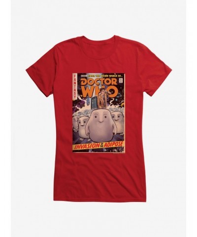 Doctor Who Invasion Of Adipose Comic Girls T-Shirt $10.21 T-Shirts