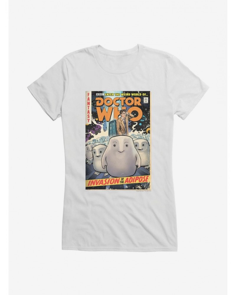 Doctor Who Invasion Of Adipose Comic Girls T-Shirt $10.21 T-Shirts