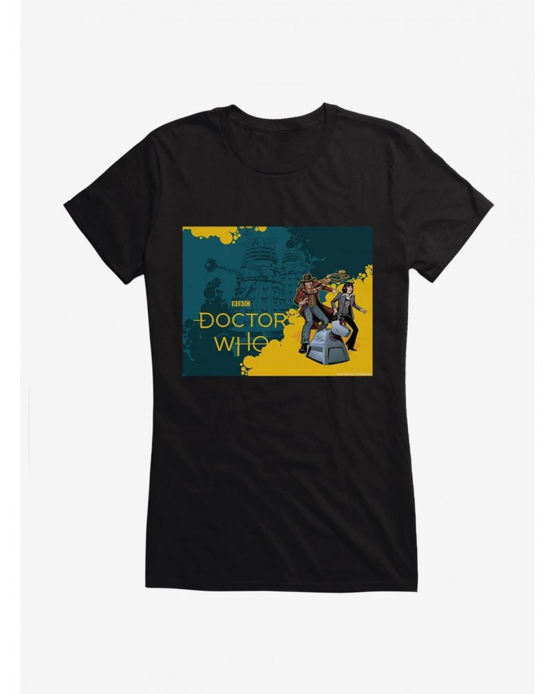 Doctor, Who The Fourth Doctor, K9, And Sarah Jane Girls T-Shirt $7.72 T-Shirts