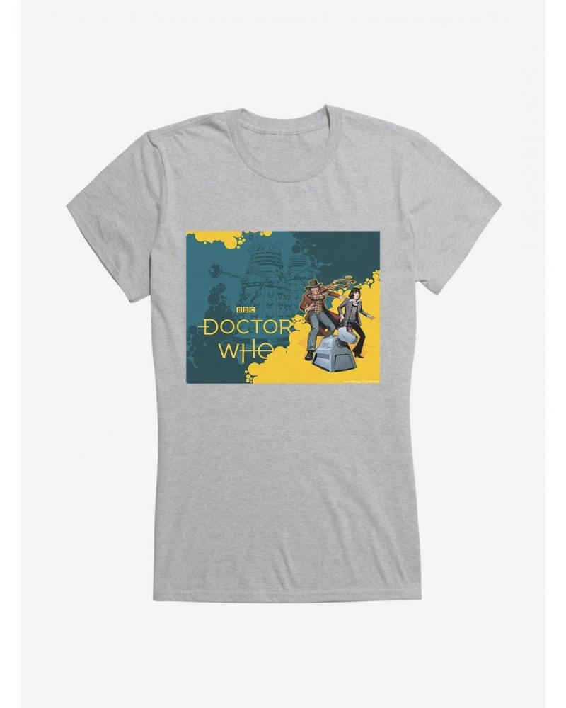 Doctor, Who The Fourth Doctor, K9, And Sarah Jane Girls T-Shirt $7.72 T-Shirts