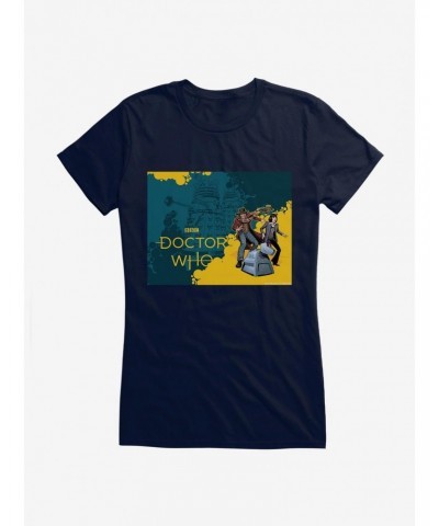 Doctor, Who The Fourth Doctor, K9, And Sarah Jane Girls T-Shirt $7.72 T-Shirts