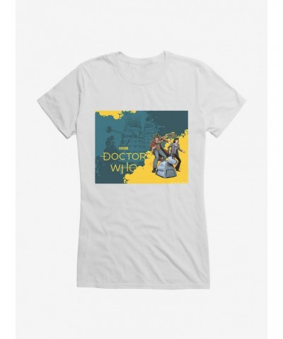 Doctor, Who The Fourth Doctor, K9, And Sarah Jane Girls T-Shirt $7.72 T-Shirts