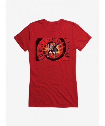 Doctor Who Twelfth Doctor And Bill Timey Wimey Girls T-Shirt $10.71 T-Shirts