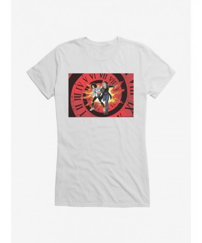 Doctor Who Twelfth Doctor And Bill Timey Wimey Girls T-Shirt $10.71 T-Shirts