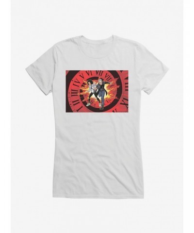 Doctor Who Twelfth Doctor And Bill Timey Wimey Girls T-Shirt $10.71 T-Shirts