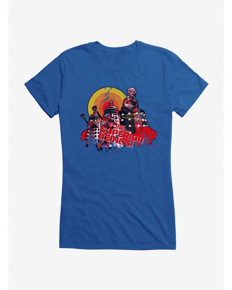 Doctor Who Superior Beings Girls T-Shirt $10.96 T-Shirts