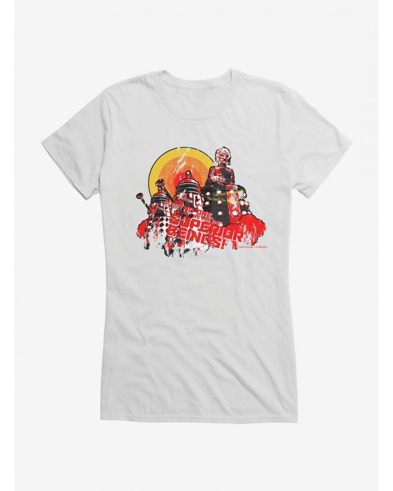 Doctor Who Superior Beings Girls T-Shirt $10.96 T-Shirts