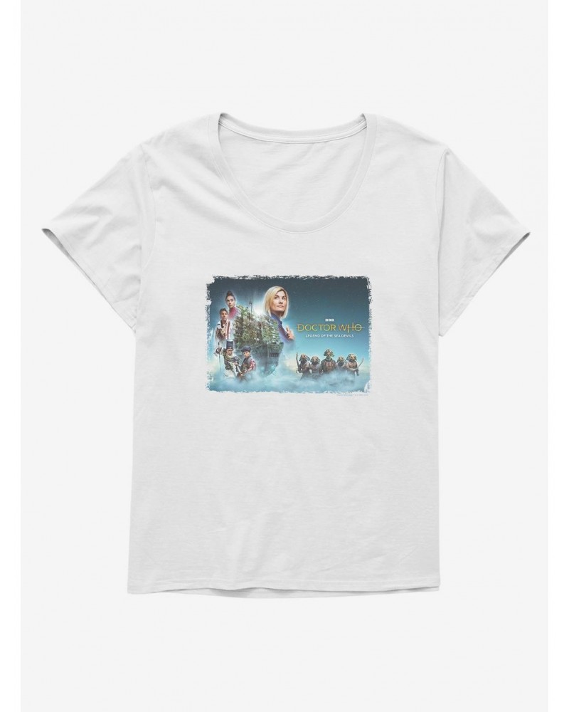 Doctor Who The Thirteenth Doctor Legend Of The Sea Devils Girls T-Shirt Plus Size $10.47 T-Shirts