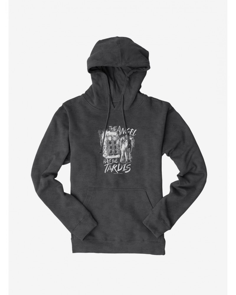 Doctor Who Angel Has Tardis Hoodie $17.96 Hoodies