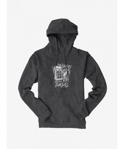 Doctor Who Angel Has Tardis Hoodie $17.96 Hoodies