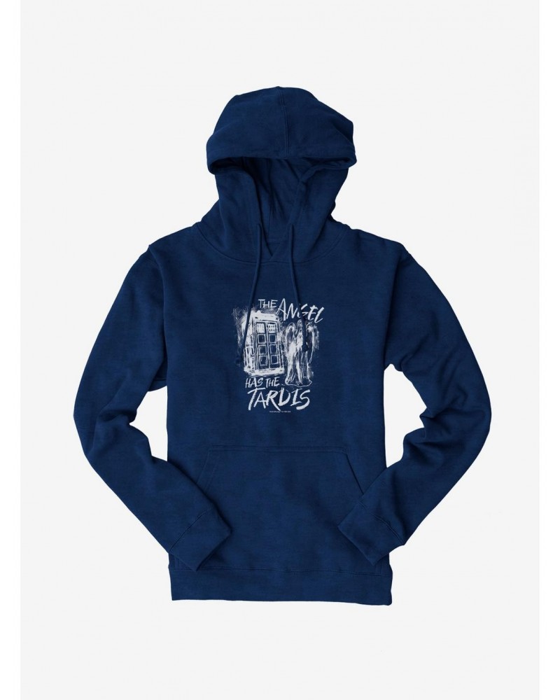 Doctor Who Angel Has Tardis Hoodie $17.96 Hoodies