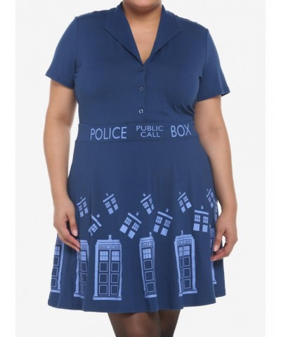 Her Universe Doctor Who TARDIS Retro Dress Plus Size $12.96 Dresses