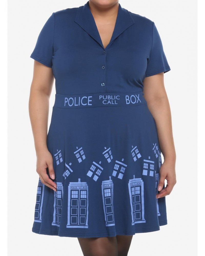 Her Universe Doctor Who TARDIS Retro Dress Plus Size $12.96 Dresses