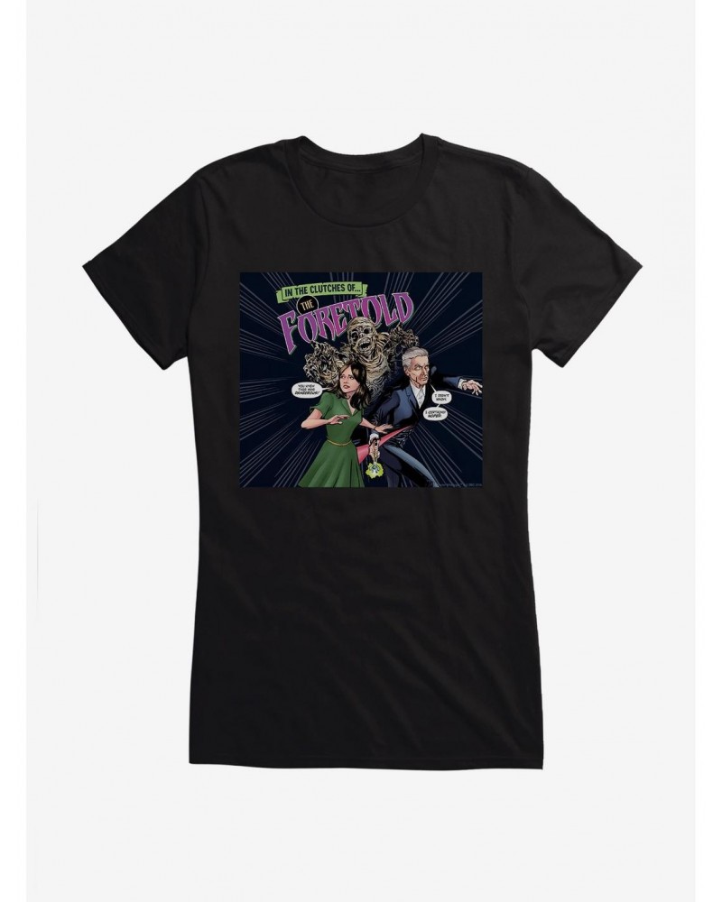 Doctor Who Twelfth Doctor And Clara Foretold Girls T-Shirt $10.46 T-Shirts