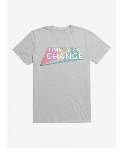 Doctor Who Thirteenth Doctor Time For A Change Rainbow T-Shirt $8.84 T-Shirts