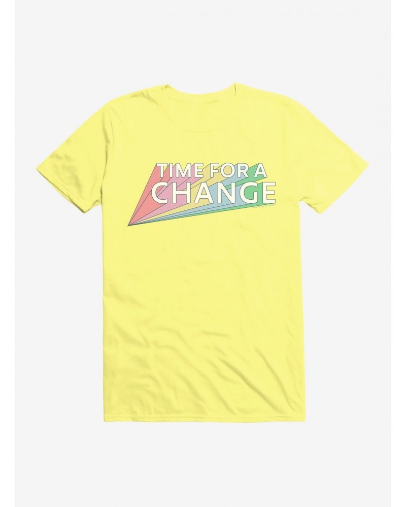 Doctor Who Thirteenth Doctor Time For A Change Rainbow T-Shirt $8.84 T-Shirts