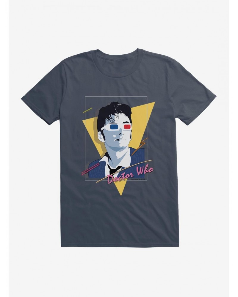 Doctor Who The Tenth Doctor 80s Art T-Shirt $10.99 T-Shirts