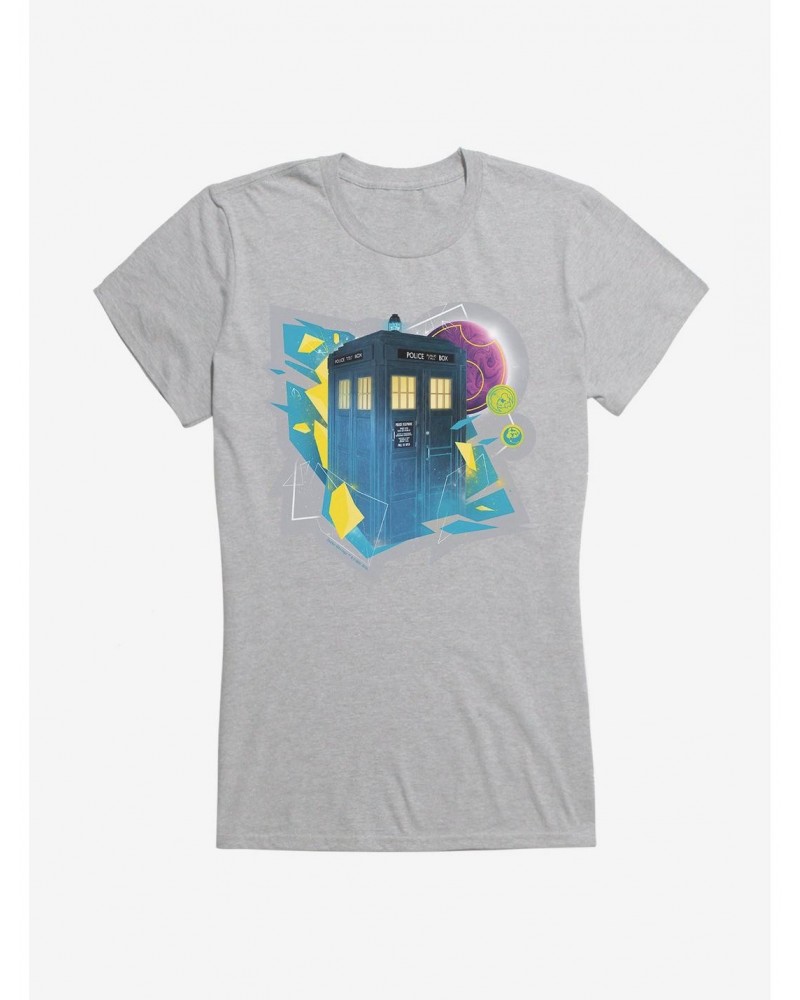 Doctor Who The Thirteenth Doctor Tardis Prism Girls T-Shirt $9.21 T-Shirts