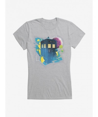 Doctor Who The Thirteenth Doctor Tardis Prism Girls T-Shirt $9.21 T-Shirts