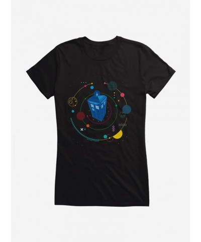 Doctor Who Thirteenth Doctor TARDIS Universe Girls T-Shirt $8.22 T-Shirts