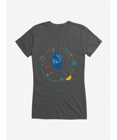 Doctor Who Thirteenth Doctor TARDIS Universe Girls T-Shirt $8.22 T-Shirts